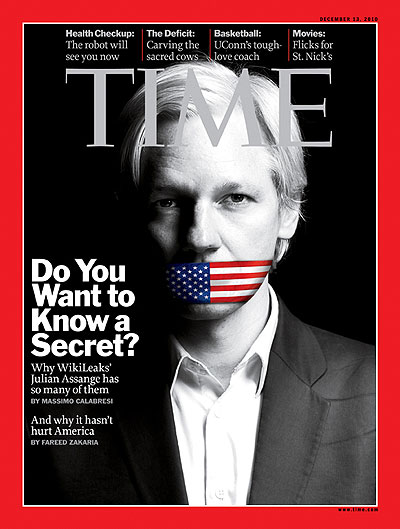 Capa da revista Time de dezembro de 2010 (Você quer saber um segredo?) Capa da revista Time de dezembro de 2010 (Você quer saber um segredo?)