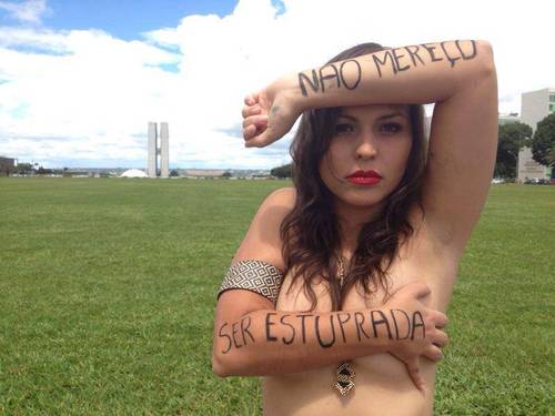 Jornalista Nana Queiroz, idealizadora da campanha “eu não mereço ser estuprada”. 