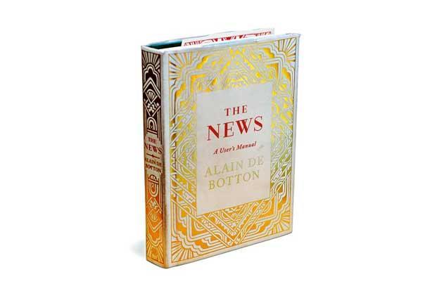 Livro "The news: A user's manual" (Notícias: Um manual do usuário), escrito por Alain de Botton. Foto: Divulgação.