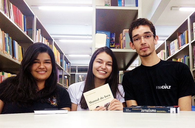 Focas do 3º período de Jornalismo no Centro Universitário de Patos de Minas – Unipam. (Foto: Arquivo Pessoal) 