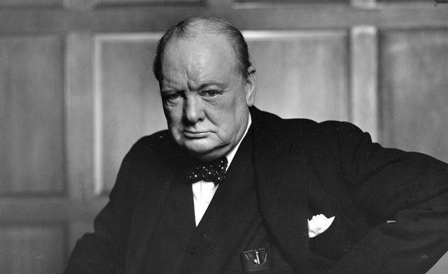 Winston Churchill, ex-primeiro-ministro do Reino Unido.