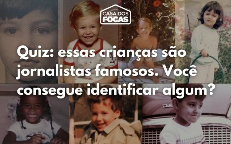 Você reconhece algumas dessas crianças? Todos se tornaram jornalistas famosos.